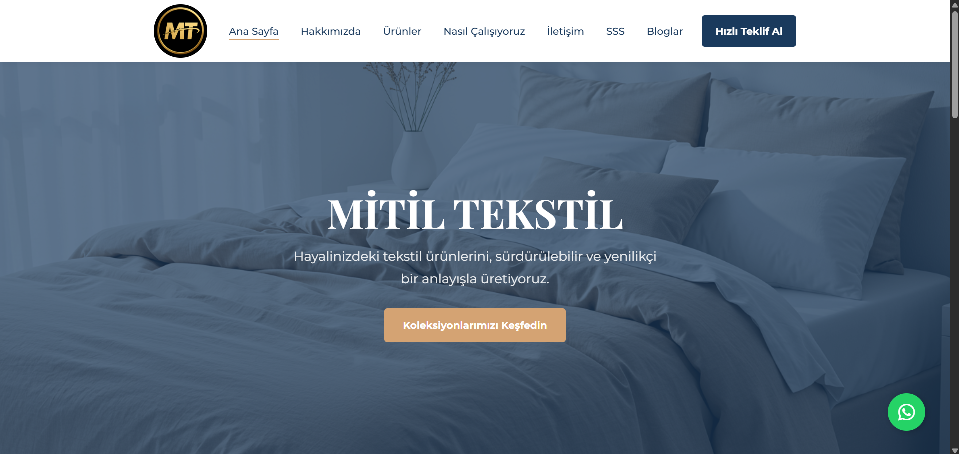 Mitil Tekstil Web Site